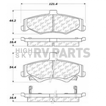 Stop Tech/ Power Slot Brake Pad - 300.07500