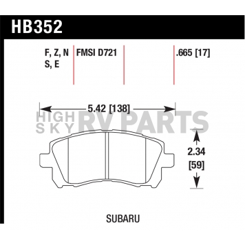 Hawk Performance Brake Pad - HB352Z.665-1