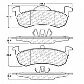 Stop Tech/ Power Slot Brake Pad - 105.12790