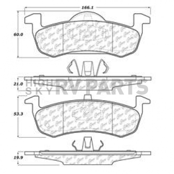 Stop Tech/ Power Slot Brake Pad - 105.12790