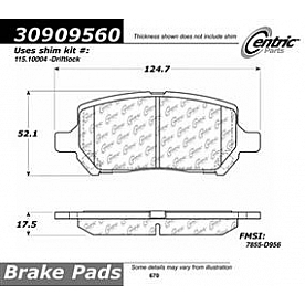 Stop Tech/ Power Slot Brake Pad - 309.09560
