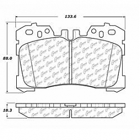 Stop Tech/ Power Slot Brake Pad - 105.12820