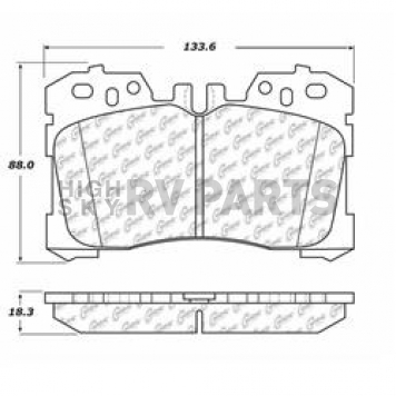Stop Tech/ Power Slot Brake Pad - 105.12820