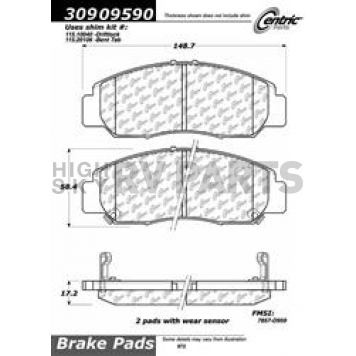 Stop Tech/ Power Slot Brake Pad - 309.09590