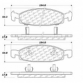 Stop Tech/ Power Slot Brake Pad - 300.07900