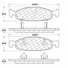 Stop Tech/ Power Slot Brake Pad - 300.07900
