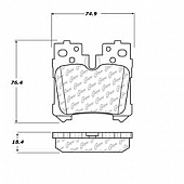 Stop Tech/ Power Slot Brake Pad - 105.12830