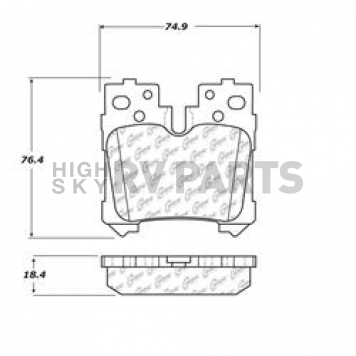 Stop Tech/ Power Slot Brake Pad - 105.12830