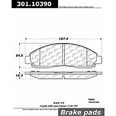 Stop Tech/ Power Slot Brake Pad - 301.10390