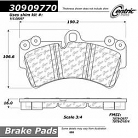 Stop Tech/ Power Slot Brake Pad - 309.09770