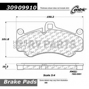 Stop Tech/ Power Slot Brake Pad - 309.09910