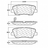 Stop Tech/ Power Slot Brake Pad - 105.12840