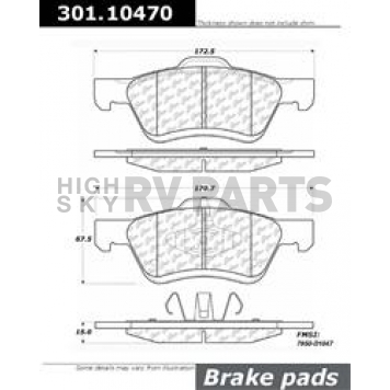Stop Tech/ Power Slot Brake Pad - 301.10470