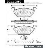 Stop Tech/ Power Slot Brake Pad - 301.10550