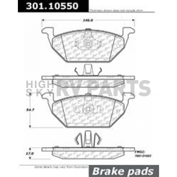 Stop Tech/ Power Slot Brake Pad - 301.10550