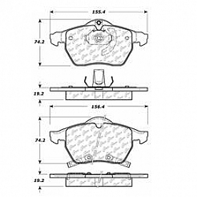 Stop Tech/ Power Slot Brake Pad - 300.08190
