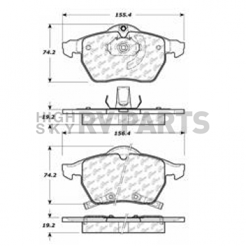 Stop Tech/ Power Slot Brake Pad - 300.08190