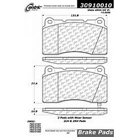 Stop Tech/ Power Slot Brake Pad - 309.10010