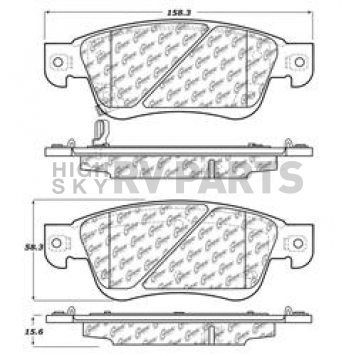 Stop Tech/ Power Slot Brake Pad - 105.12870