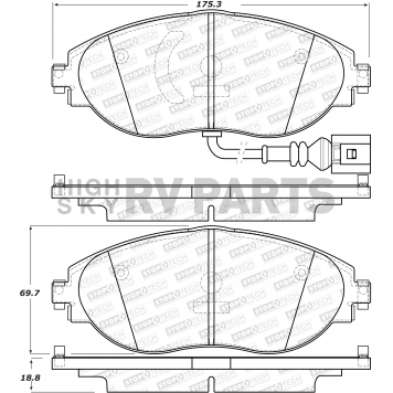 Stop Tech/ Power Slot Brake Pad - 308.16330-4
