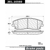Stop Tech/ Power Slot Brake Pad - 301.10560