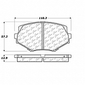 Stop Tech/ Power Slot Brake Pad - 105.06350