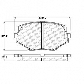 Stop Tech/ Power Slot Brake Pad - 105.06350