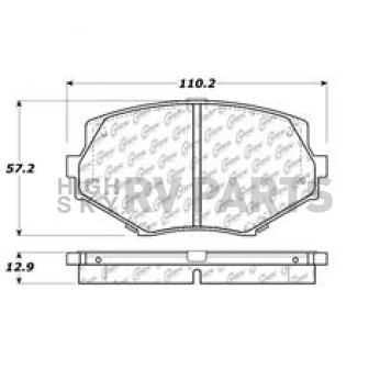 Stop Tech/ Power Slot Brake Pad - 105.06350