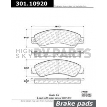 Stop Tech/ Power Slot Brake Pad - 301.10920