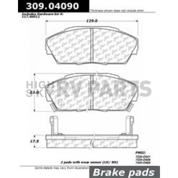 Stop Tech/ Power Slot Brake Pad - 309.04090