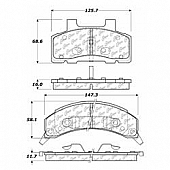 Stop Tech/ Power Slot Brake Pad - 300.02150