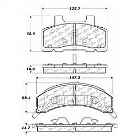 Stop Tech/ Power Slot Brake Pad - 300.02150