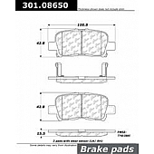 Stop Tech/ Power Slot Brake Pad - 301.08650