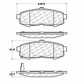 Stop Tech/ Power Slot Brake Pad - 105.10730