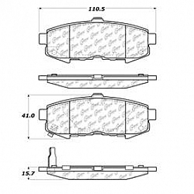Stop Tech/ Power Slot Brake Pad - 105.10730