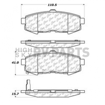 Stop Tech/ Power Slot Brake Pad - 105.10730