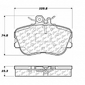 Stop Tech/ Power Slot Brake Pad - 105.06450
