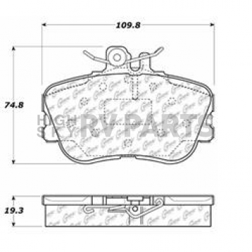 Stop Tech/ Power Slot Brake Pad - 105.06450