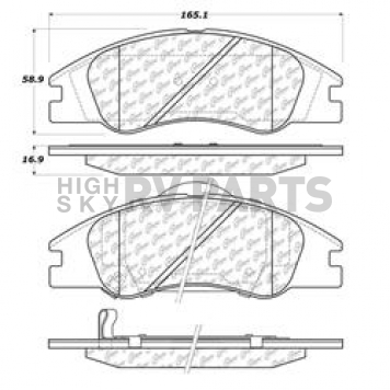Stop Tech/ Power Slot Brake Pad - 105.10740