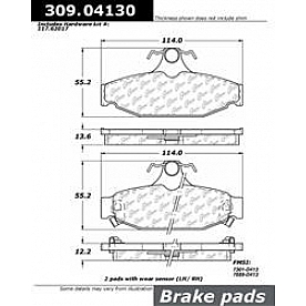 Stop Tech/ Power Slot Brake Pad - 309.04130