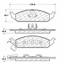 Stop Tech/ Power Slot Brake Pad - 105.06500