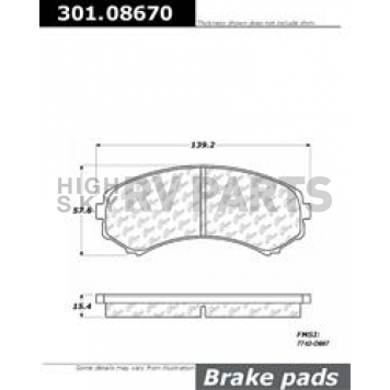 Stop Tech/ Power Slot Brake Pad - 301.08670