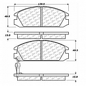 Stop Tech/ Power Slot Brake Pad - 300.03340