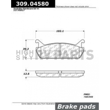 Stop Tech/ Power Slot Brake Pad - 309.04580