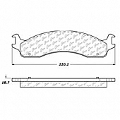 Stop Tech/ Power Slot Brake Pad - 300.06550
