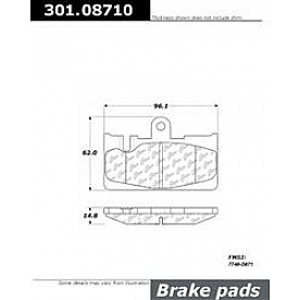 Stop Tech/ Power Slot Brake Pad - 301.08710