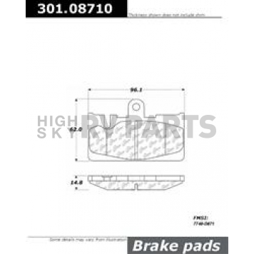 Stop Tech/ Power Slot Brake Pad - 301.08710