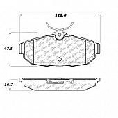 Stop Tech/ Power Slot Brake Pad - 105.10820