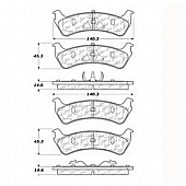 Stop Tech/ Power Slot Brake Pad - 300.06670