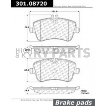 Stop Tech/ Power Slot Brake Pad - 301.08720